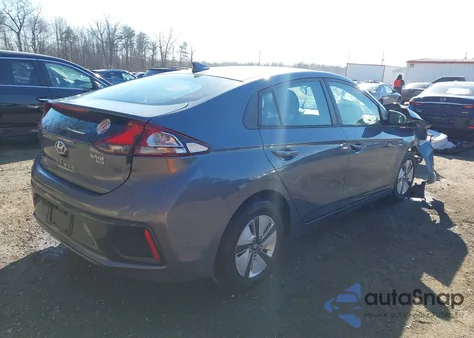 2018 Hyundai Ioniq Hybrid Blue из США, поврежденный, VIN KMHC65LC4JU069763